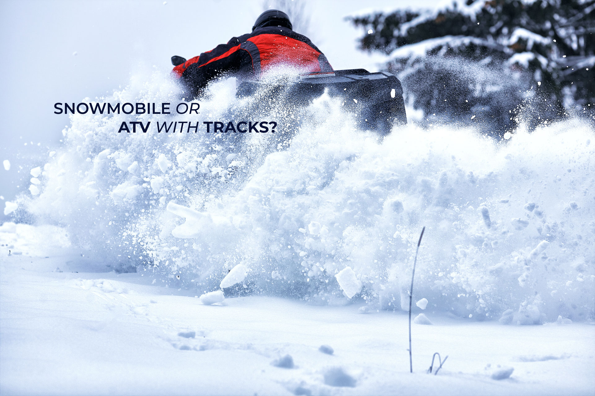 Snowmobiles vs ATV with Tracks