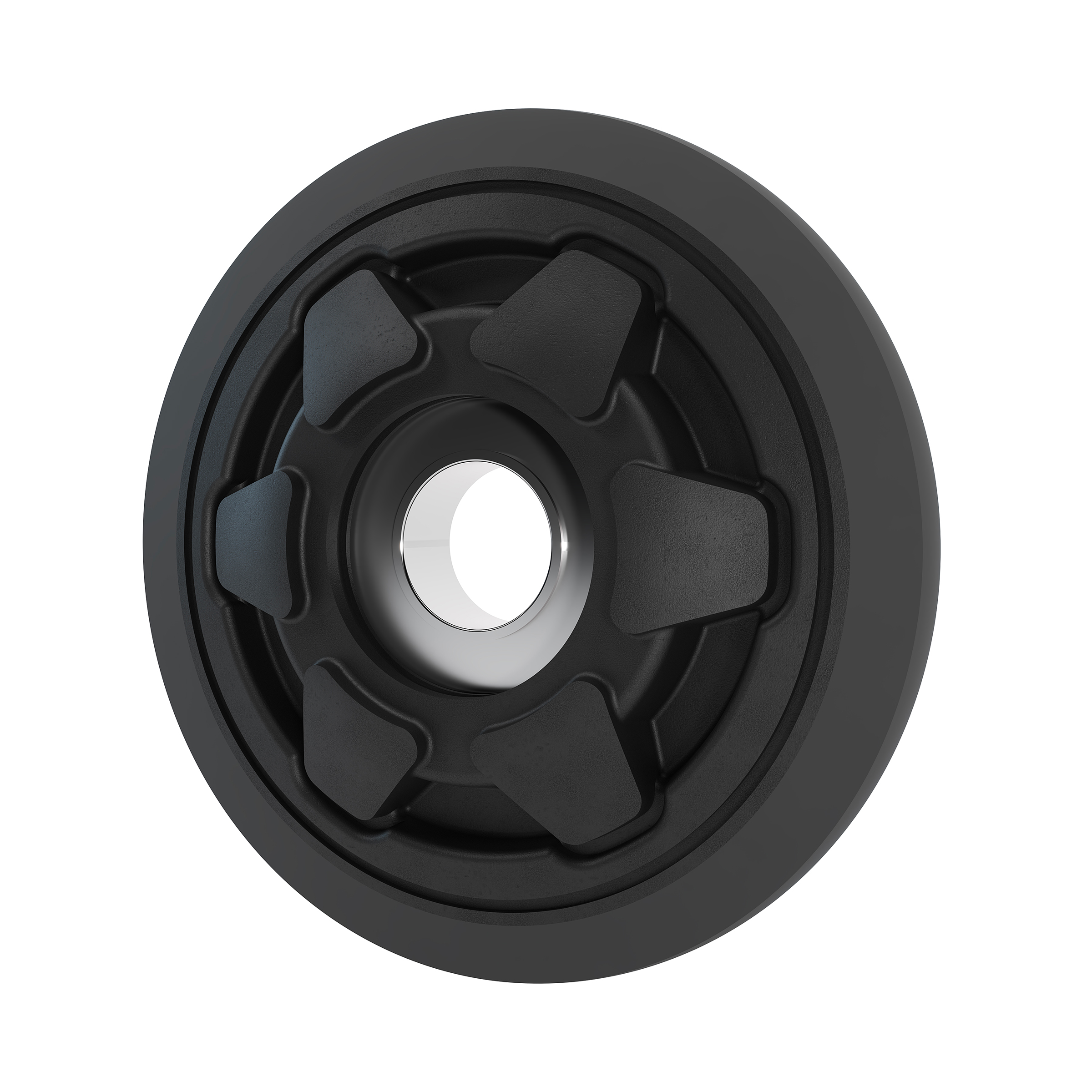 132 MM RUBBERIZED UHMW WHEEL