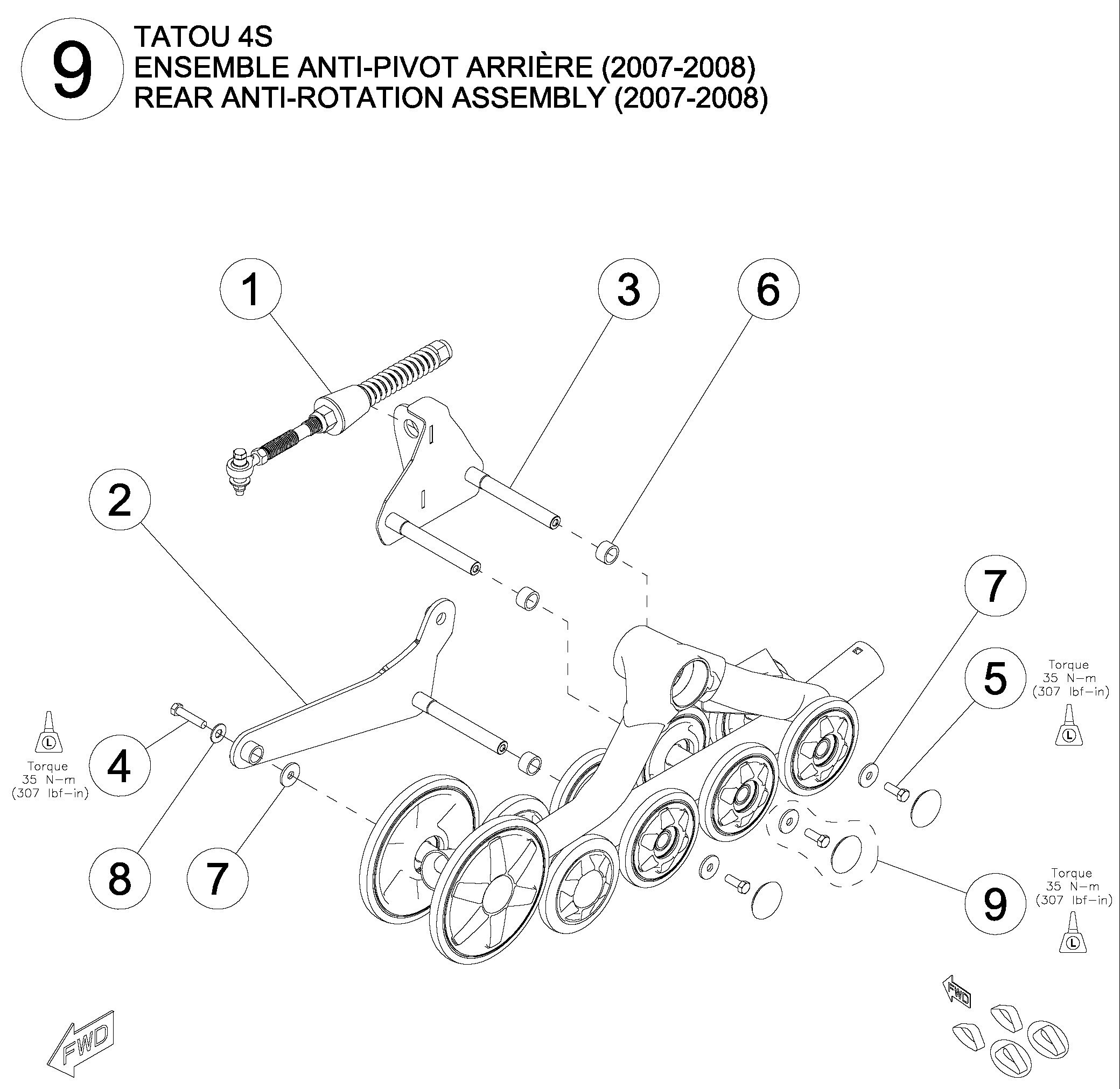 Rear Anti-Rotation Assembly (2007-2008)