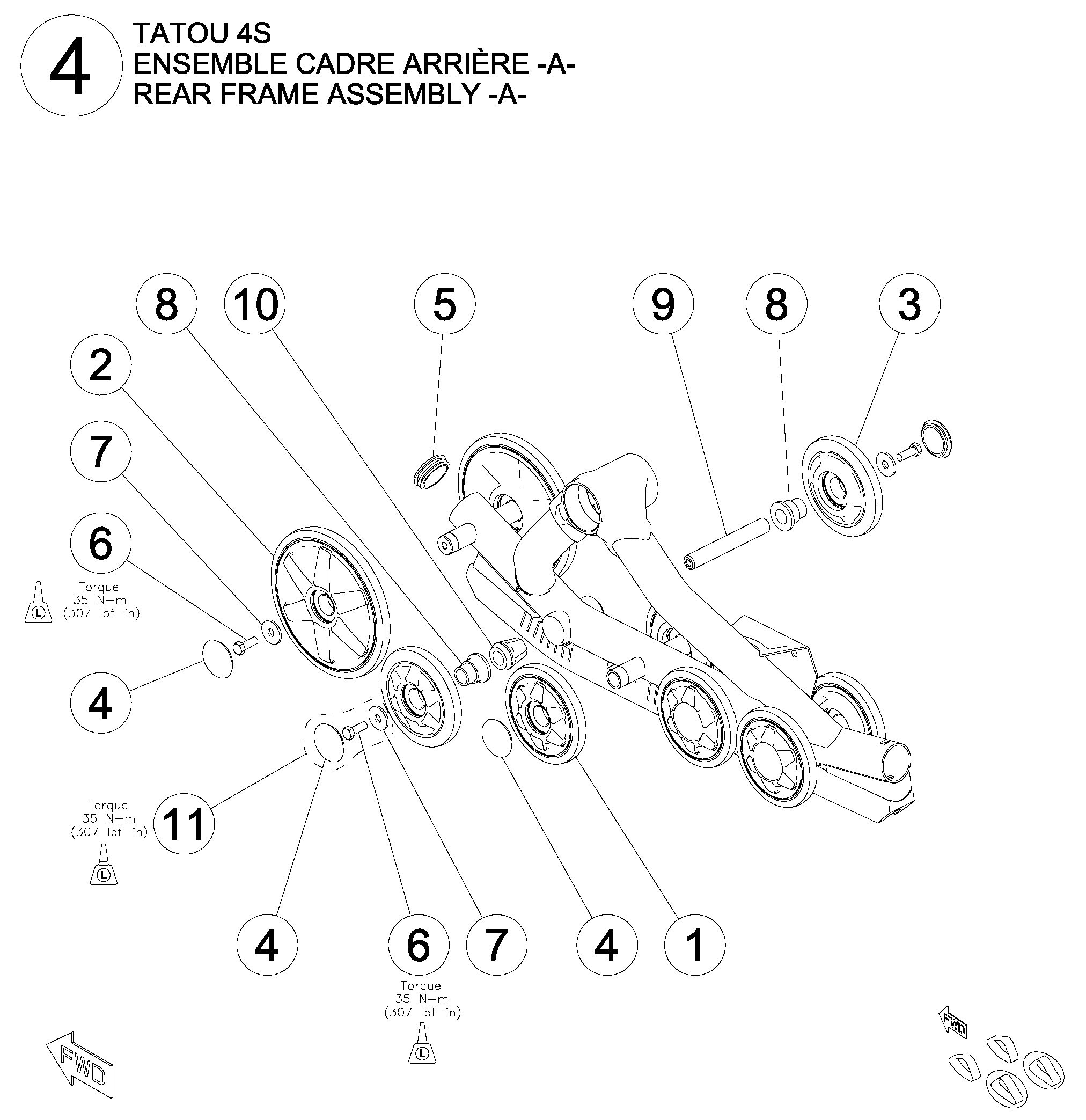Rear Frame Assembly -A-