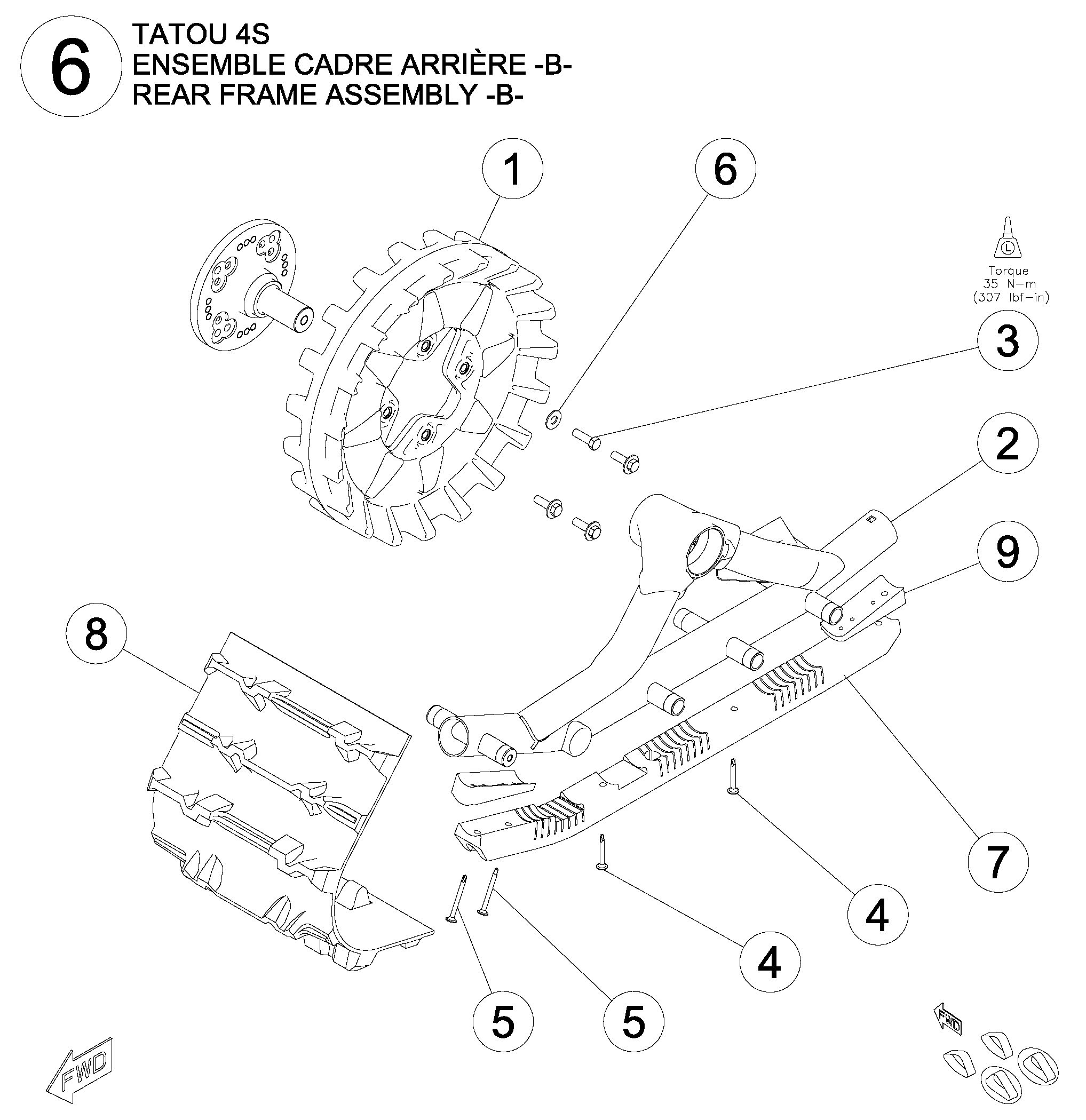 Rear Frame Assembly -B-