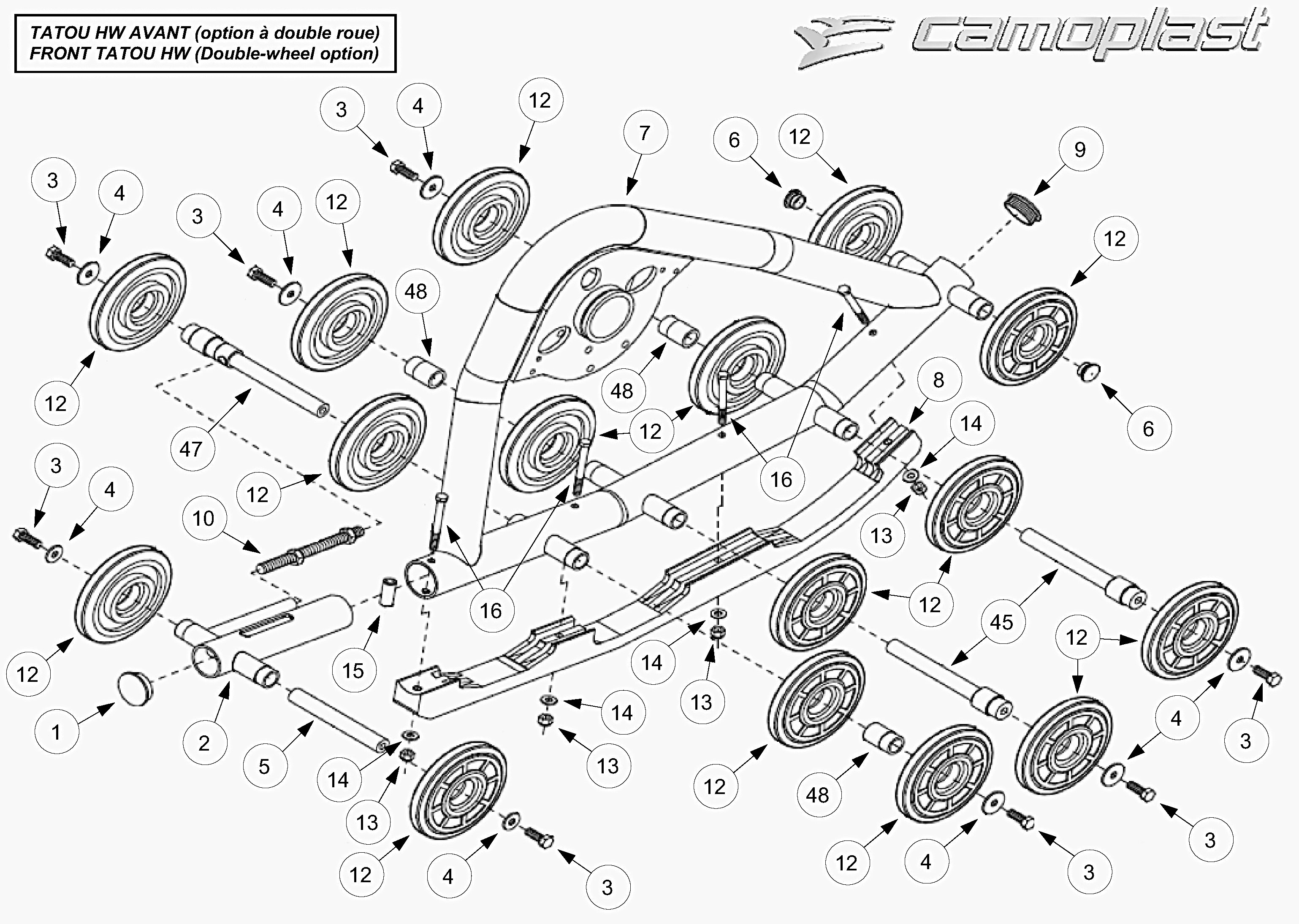 Front HW double wheel option