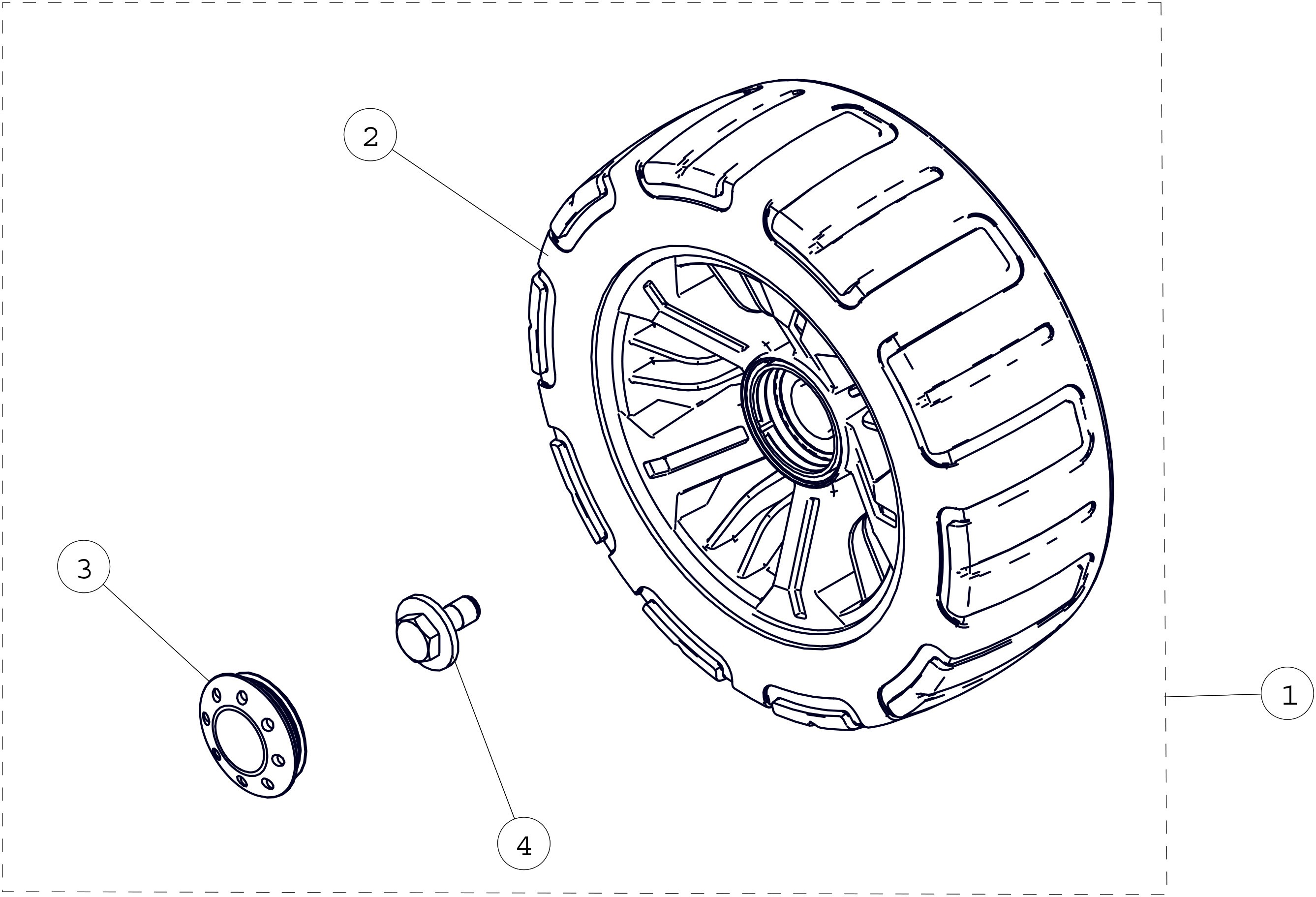 241 Mm Replacement Wheel Kit