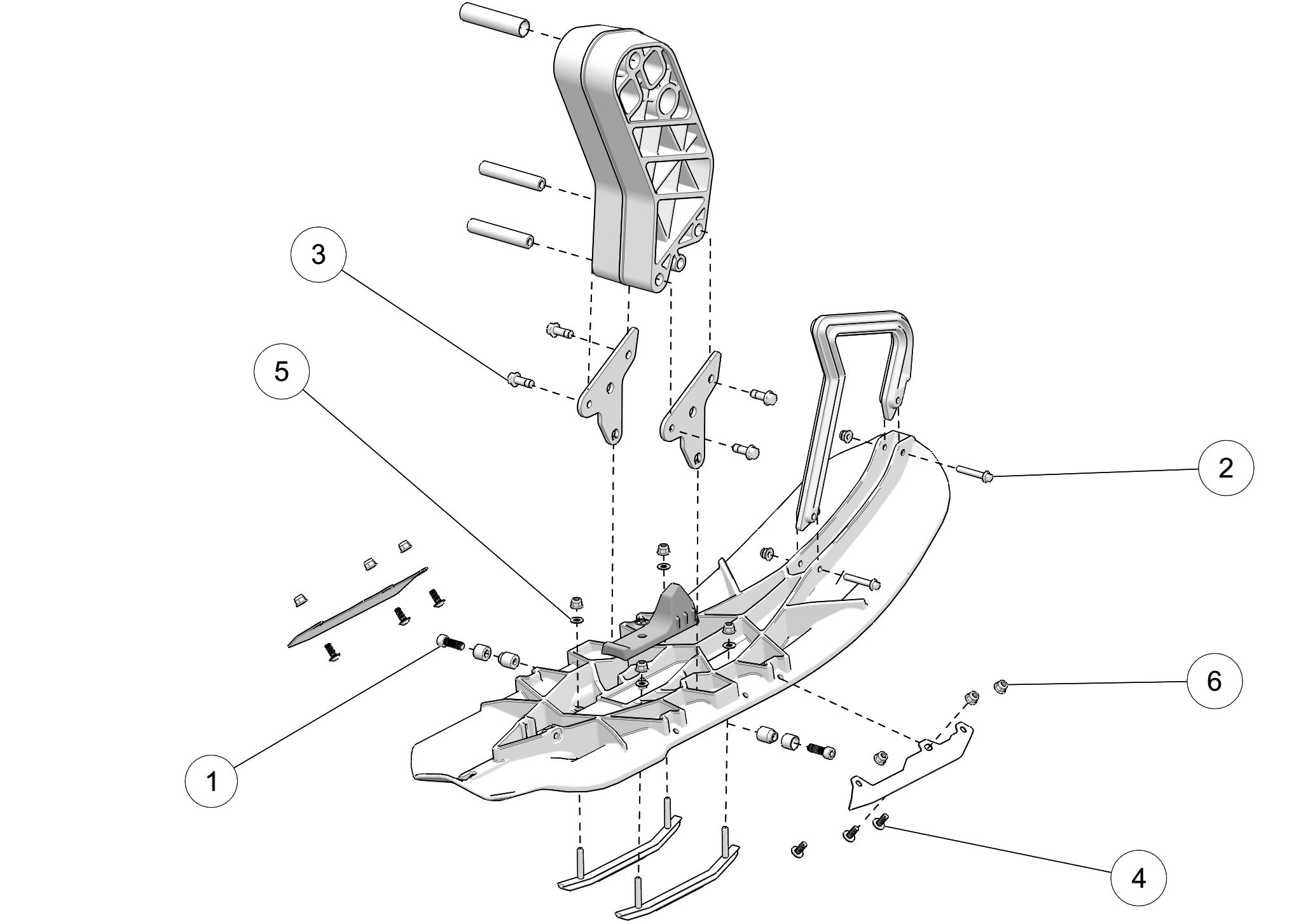 Front Ski Assembly