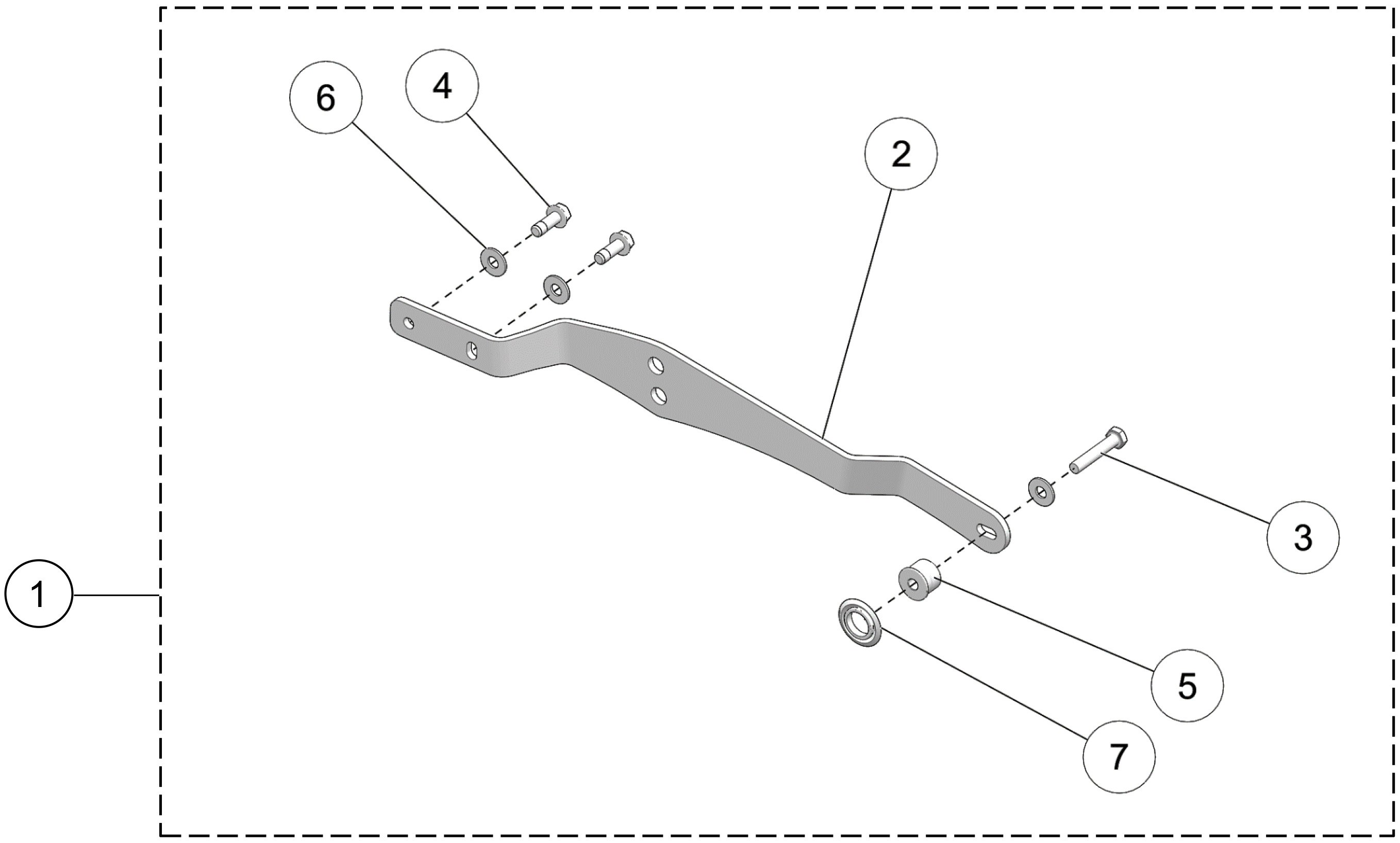 RH Anti-Rotation Bracket, Rigid Suspension