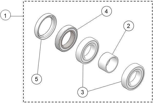 Kubota RTV-X Hub bearing kit