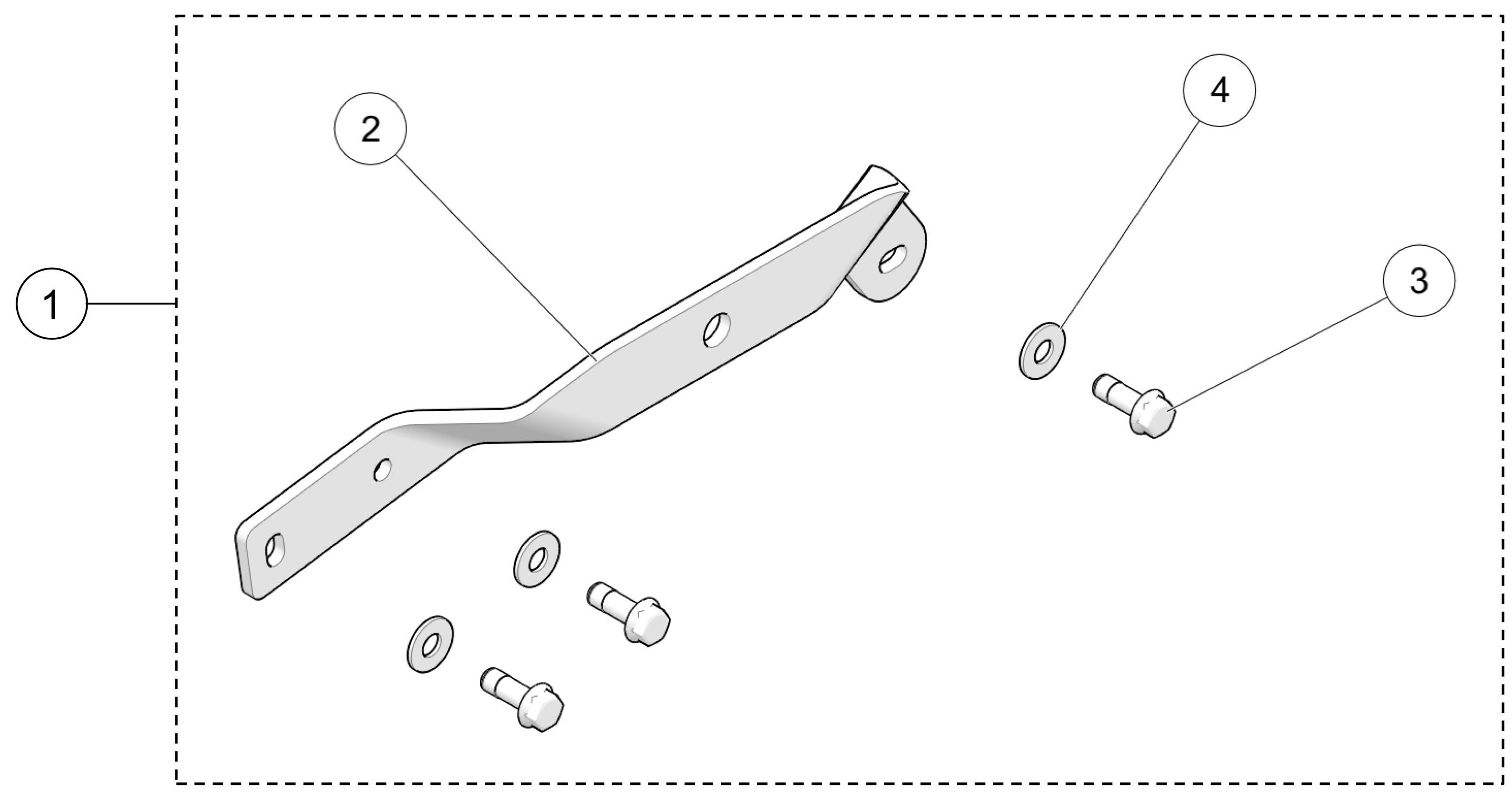Left Anti-Rotation Bracket - Rigid