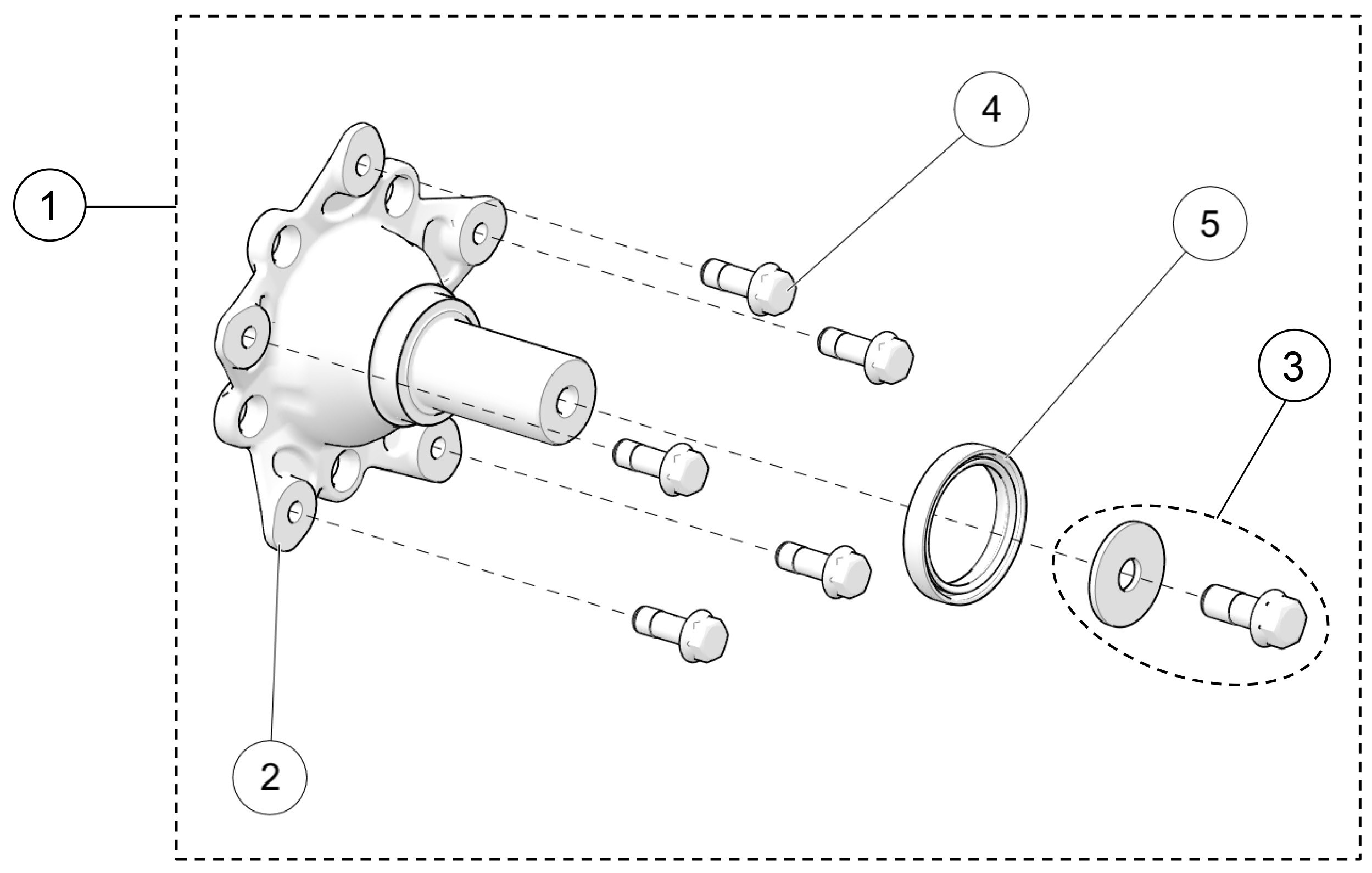 S-Kit Hub 5 Bolts