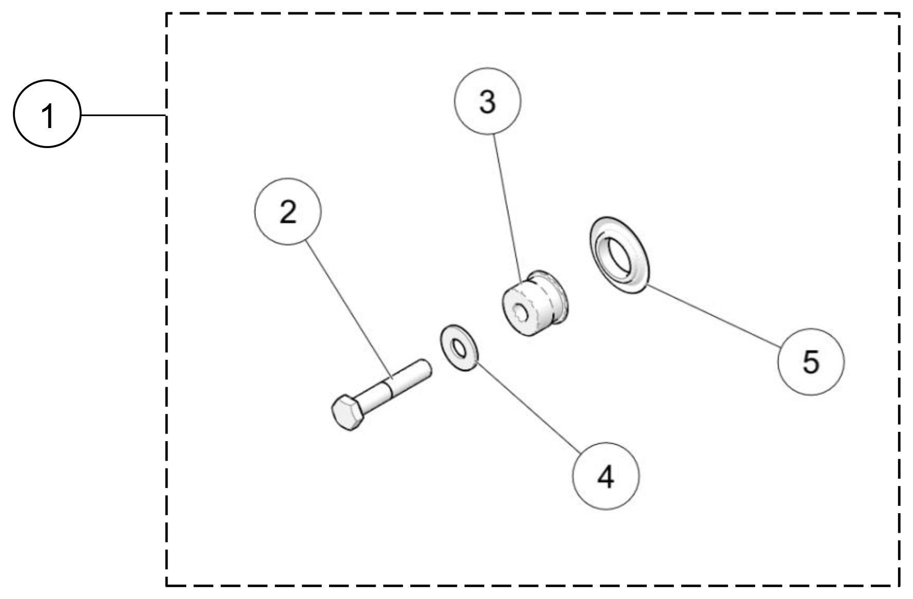 Bushing Kit, Rigid Suspension