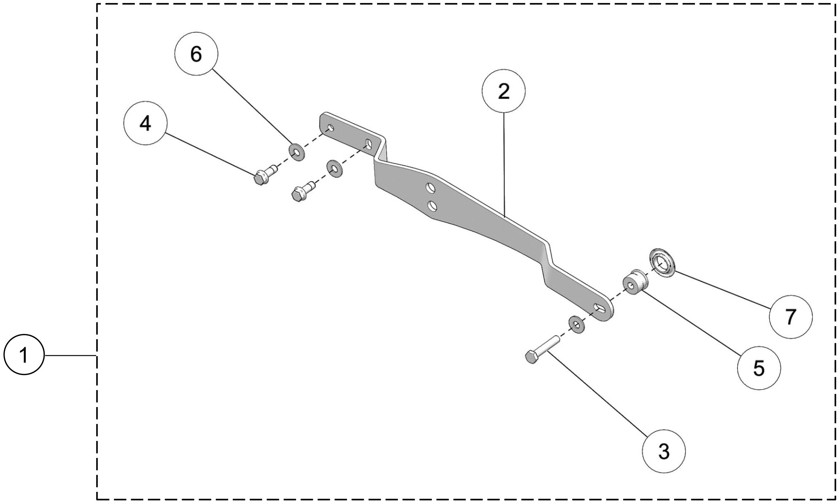 LH Anti-Rotation Bracket, Rigid Suspension